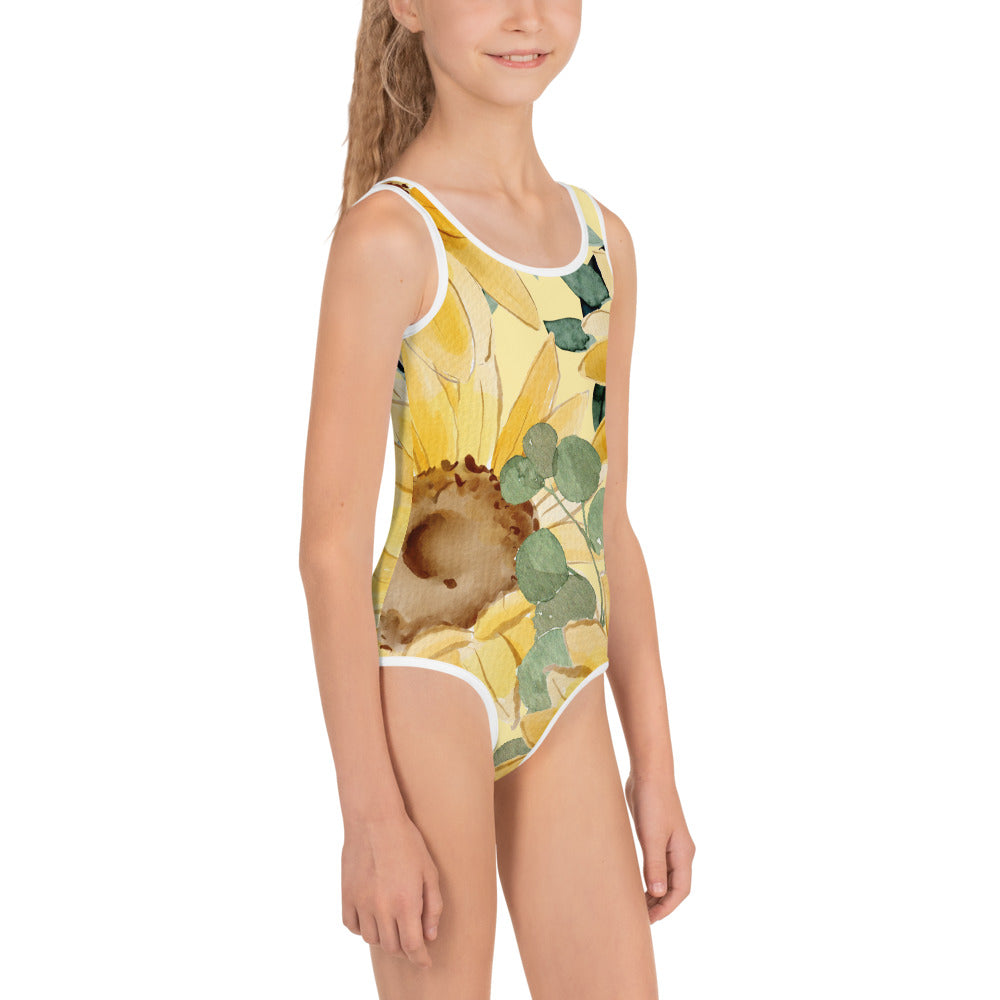 Sunflower Gold Girls Swimsuit