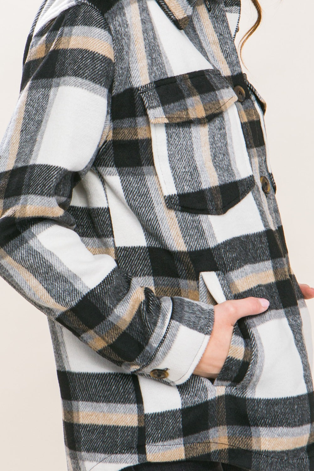 Love Tree Plaid Button Up Shacket🇺🇸Fast Shipping🇺🇸