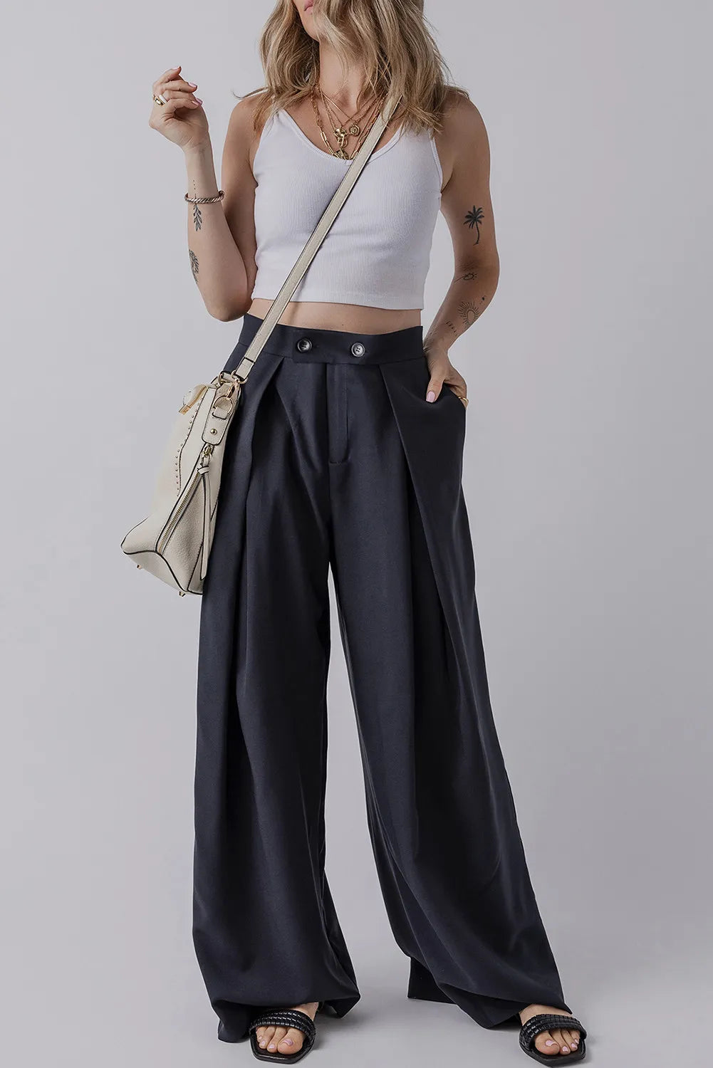 Wide Leg Pants with Pockets 🇺🇸Fast Shipping🇺🇸