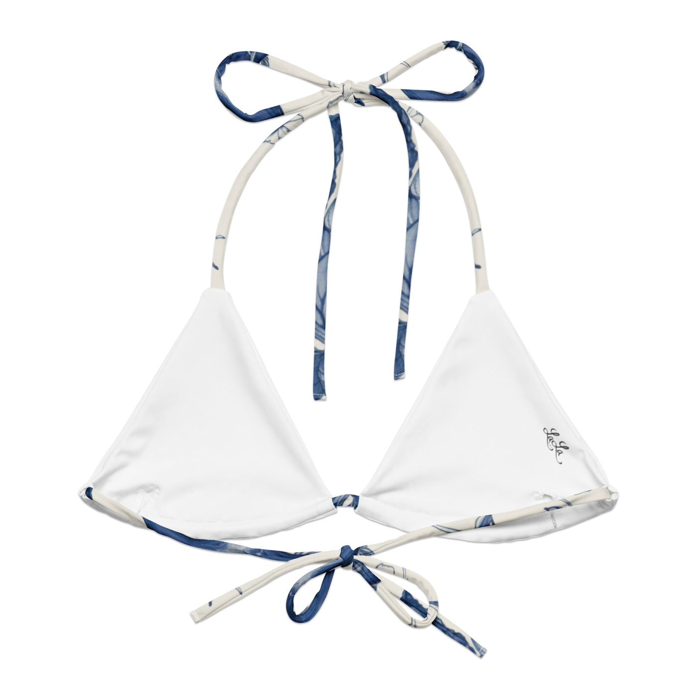 LaLa D&C Nautical recycled string bikini top