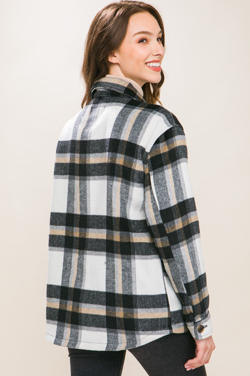 Love Tree Plaid Button Up Shacket🇺🇸Fast Shipping🇺🇸