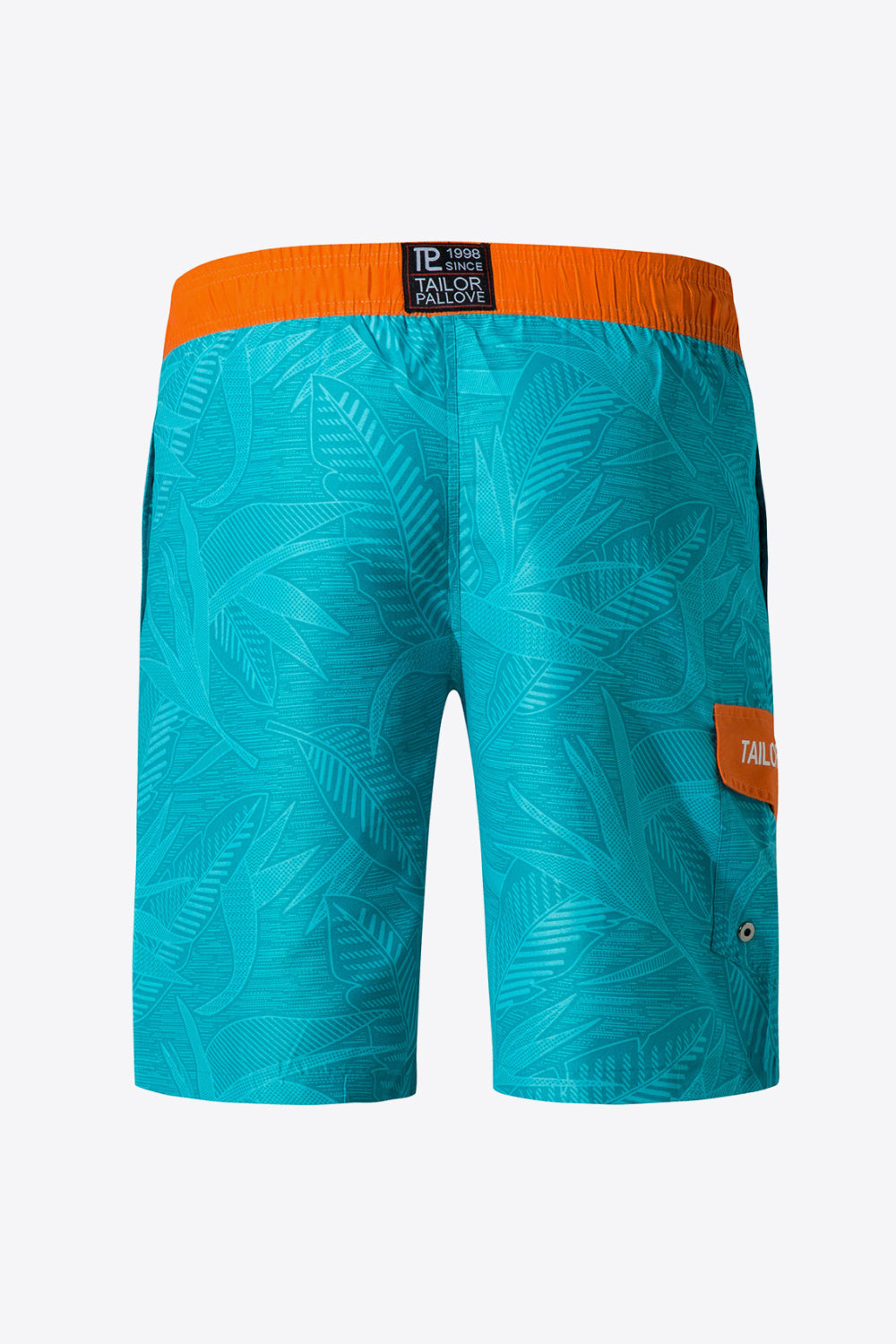 Full Size Printed Contrast Lace-Up Shorts