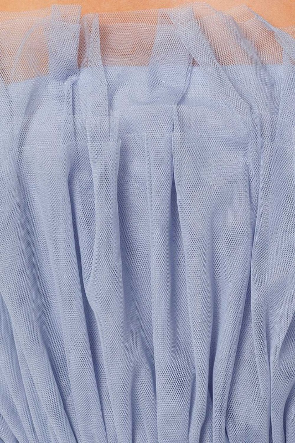 Strapless Layered Mesh Dress