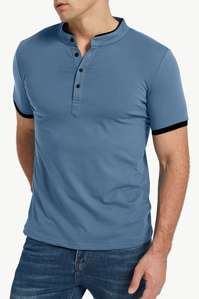Contrast Short Sleeve Tee Shirt