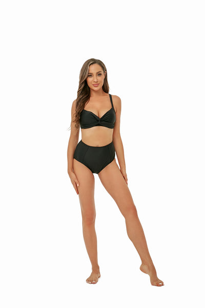 Twisted Adjustable Strap Bikini Set