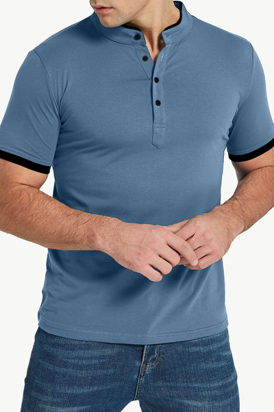 Contrast Short Sleeve Tee Shirt