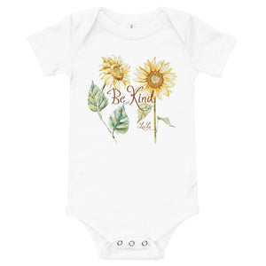 Baby sunflower  short sleeve one piece - LaLa D&C