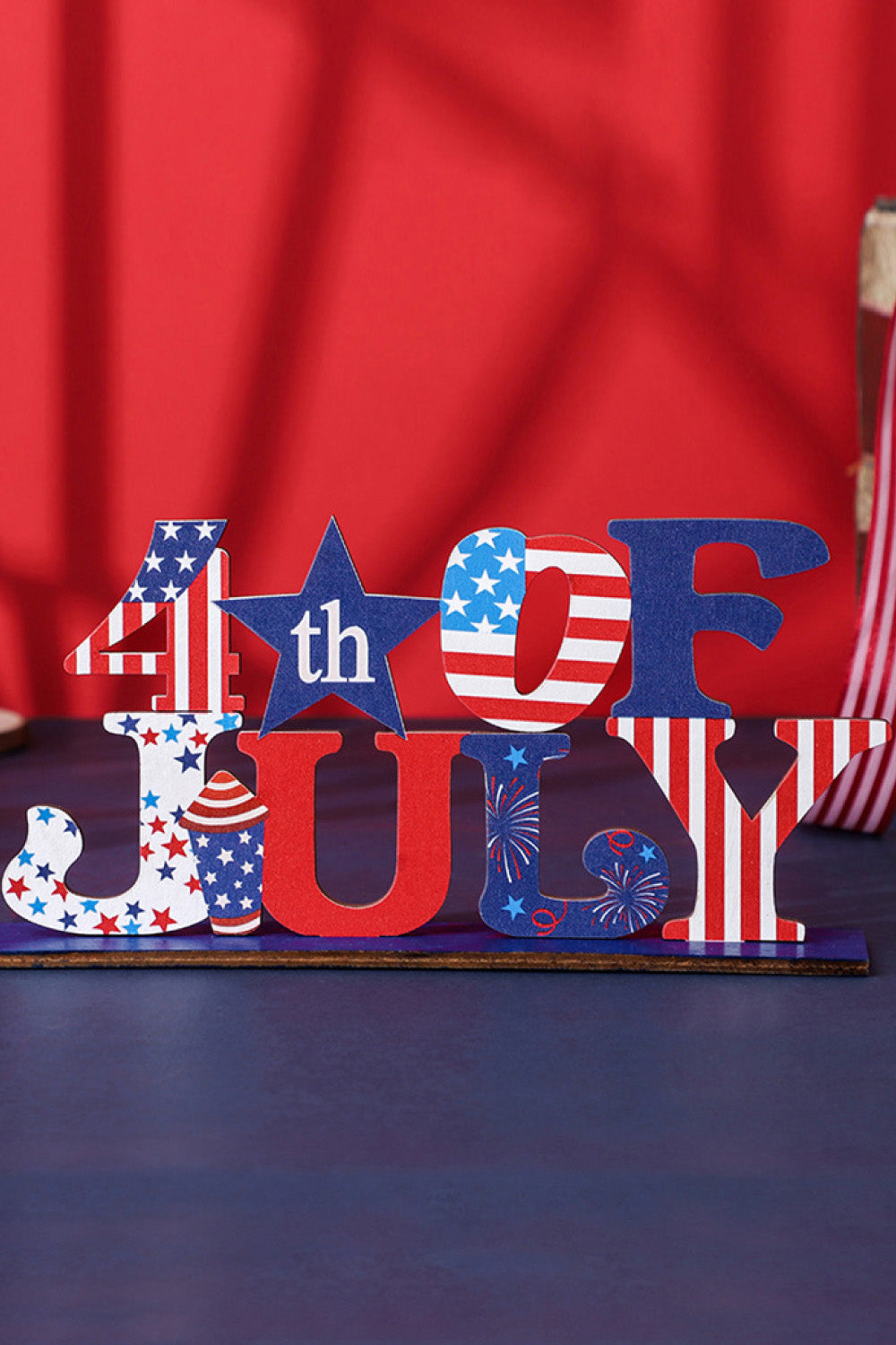 Independence Day Wood Decorative Ornament