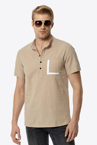 Contrast Short Sleeve Top