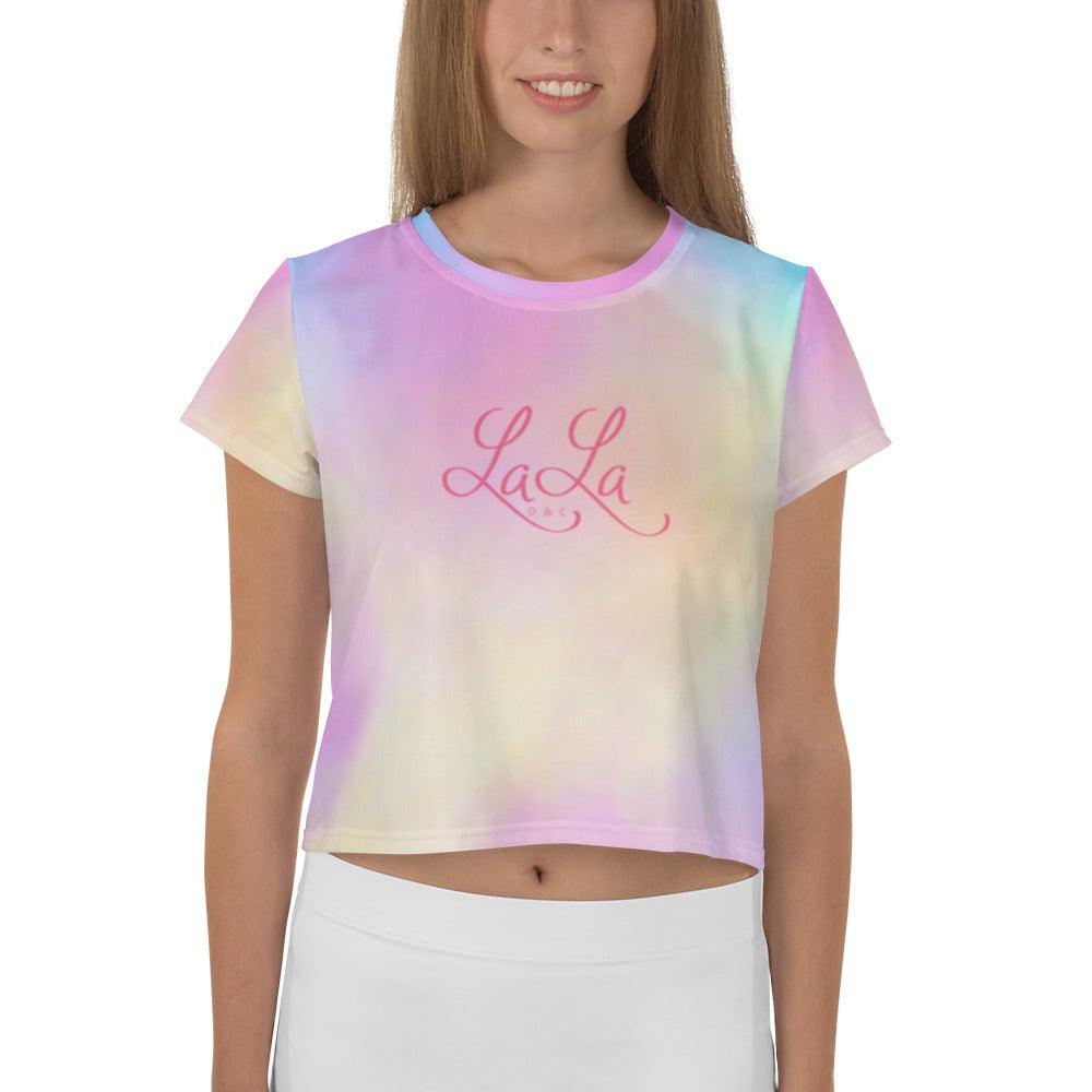 LaLa D&C All-Over Print Crop Tee - LaLa D&C