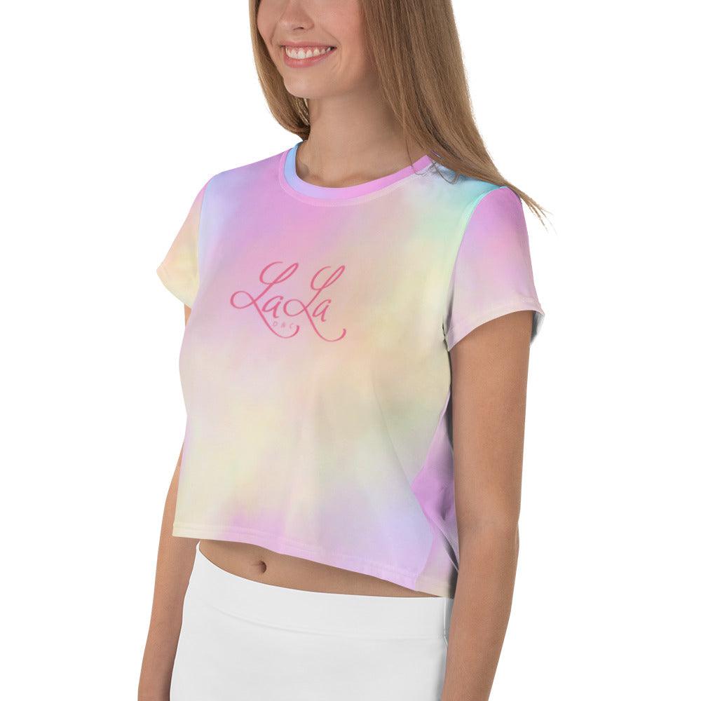 LaLa D&C All-Over Print Crop Tee - LaLa D&C