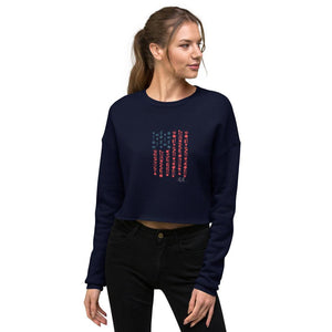 LaLa D&C Crop Flag Sweatshirt - LaLa D&C