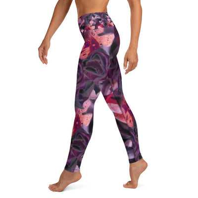Rose Printed Yoga Leggings - LaLa D&C