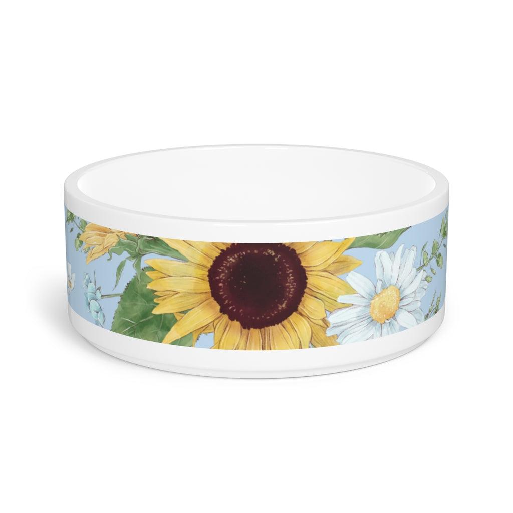 Sunflower Blue Pet Bowl - LaLa D&C