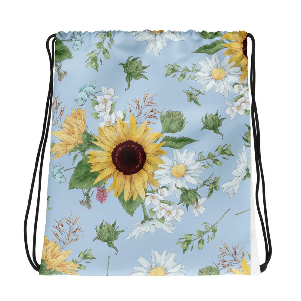 Sunflower drawstring  bag - LaLa D&C
