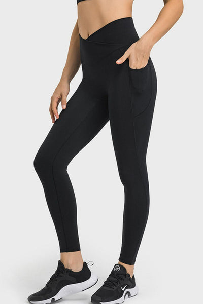 V Waist Yoga Leggings with Pockets - LALA D&C